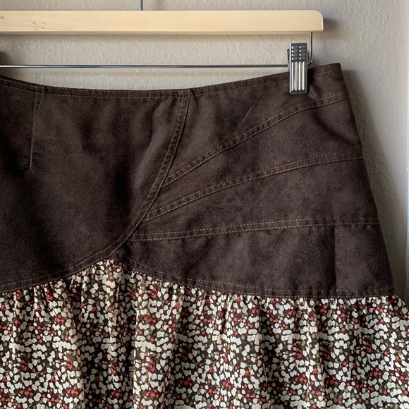 JANE & JOHN Tiered Floral Layered Ruffle Mini Skirt - Picture 1 of 5